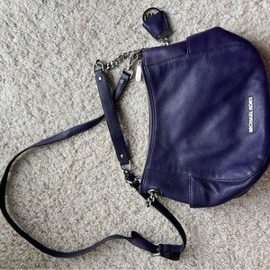 MICHAEL Michael Kors Navy Leather Crossbody Bag